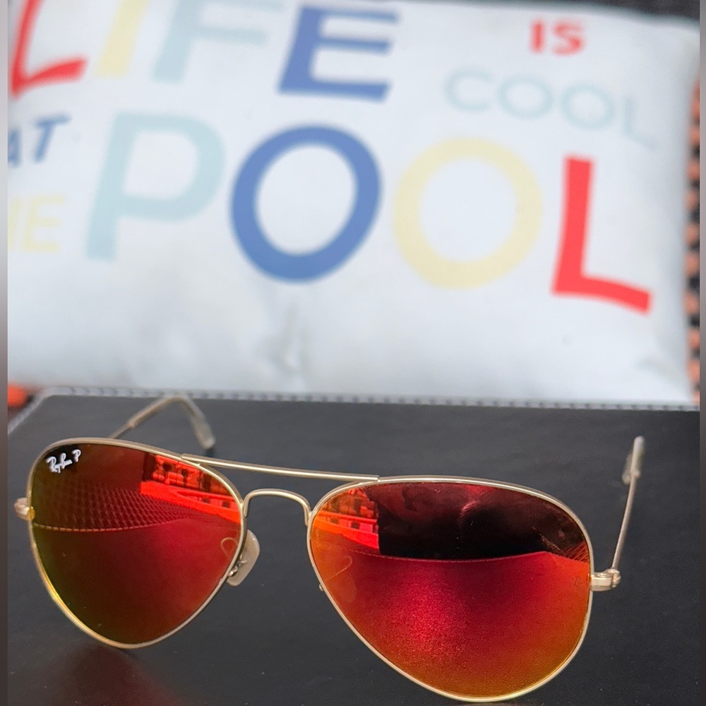 Ray Ban Polarized Large Aviator Sunglasses